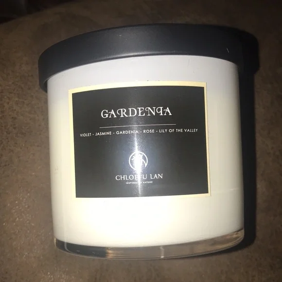 Chloefu LAN PGardenia Scented Candle Highly Scented, 7.1oz|45 Hour Long burn - Picture 4 of 7